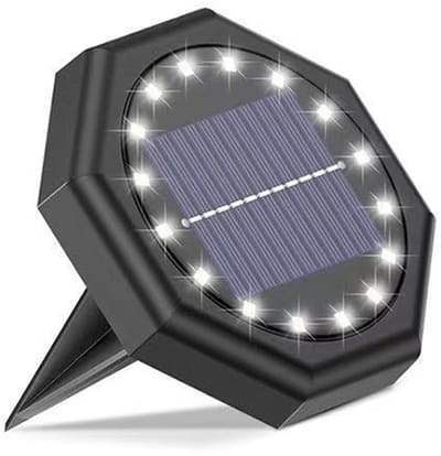 Oneay Vloerlampen op Zonne-energie - 5 Stuks 16 LED Tuinlampen, Waterdichte Solar Grondlampen voor Terras, Gazon, Oprit, Looppad & Gang