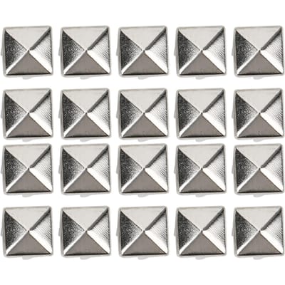 400 Sets 4MM-7MM DIY Leerbewerking Spike Klinknagels Vierkante Spike Sierspijkers Tassen Schoenen Riem Accessoires Zilver 4mm zilver