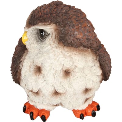Uilenbeeldje Duurzame Hars Uilenornament Exquise Levendige Uilenhandwerk Creatief Uilendecoratie voor brown