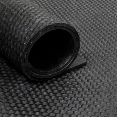 IVOL - Rubber loper / rubbermat op rol Hamerslag 10mm - Breedte 250 cm - 10 meter