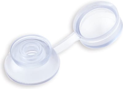Hoenderdaal afdekkap tbv 5mm schroeven - transparant kunststof (Per 50 stuks)