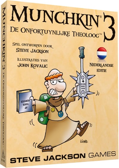 Munchkin 3 De Onfortuynlijke Theoloog - Uitbreiding - Kaartspel