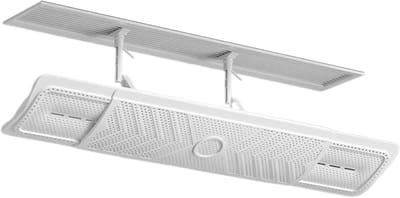 Luchtrooster Deflector - Raamrooster Omleider - Binnenklimaat Verbeteren - Verstelbare Luchtstroom - 45 x 17 x 45 cm - Wit