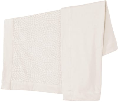 Allecto - Babydeken - Knuffeldeken van biologisch katoen - 80 x 80 cm - Stippen motief - Geschikt voor baby's en peuters - Wit