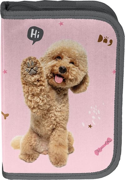 Animal Pictures Gevuld Etui Pup- 19,5 x 13 x 3,5 cm - 22 stuks - Polyester