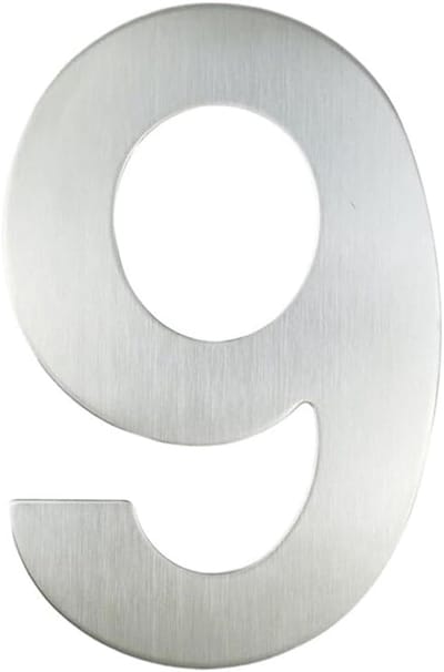 Huisnummer - Adresbord - Huis Identificatie - Roestvrij Staal 304 - 15 cm - Zilver