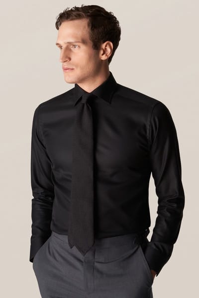 Eton business overhemd zwart