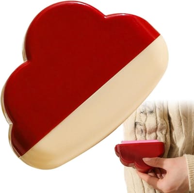 Pluisjesroller Kleding - Kledingroller Stofverwijderaar - Kleding Reinigen - Wasbaar Herbruikbaar - 9.8x7.5x2.5cm - Rood