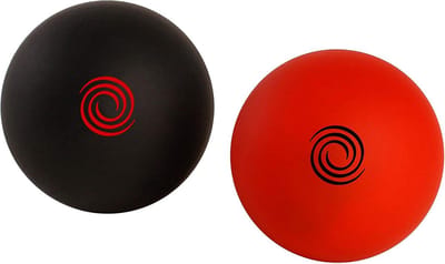 Gewogen Putt Ballen - Oefenballen Golf - Golf Putting Trainen - Gegoten Kunststof Constructie - 12.7 cm - Rood Zwart
