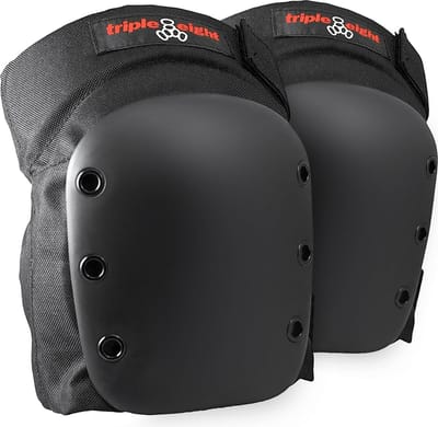 Stevige Kniebeschermers voor Skateboarden en Roller Derby - Zwart