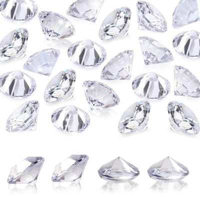 Dailygoods- Diamanten Decoratieve Stenen - 30 Stuks - Transparante Acryldiamanten - Tafeldecoratie - Bruiloftsdecoratie - Fotografie - Decoratiestenen