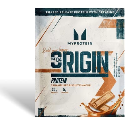 Origin Protein, with Creatine (Sample) - 1servings - Caramel Biscuit