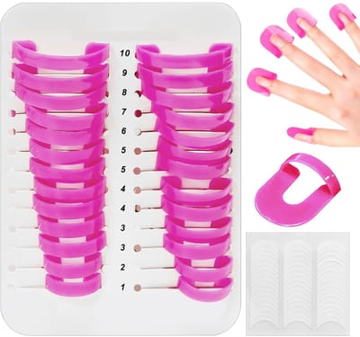 Dailygoods- Nagellak Hulp Clip - 26 Stuks - Anti-Flow - Manicure Accessoires - Herbruikbaar - Duurzaam - Geschikt Voor Verschillende Nagelgroottes - Nailart