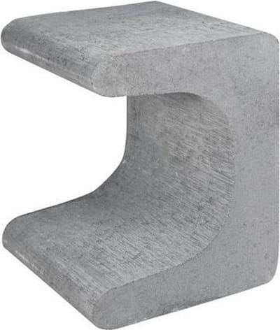 U-element grijs 30x30x40 cm