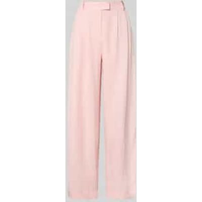 High waist stoffen broek van viscosemix model 'Franciska'