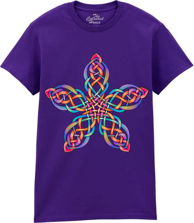 Keltische Knoop Celtic Knot Five Star Flower The Coloured House T-shirt M