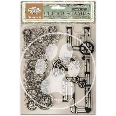 Clear Stamps "Gardens of Time" - Time Tubes and clocks