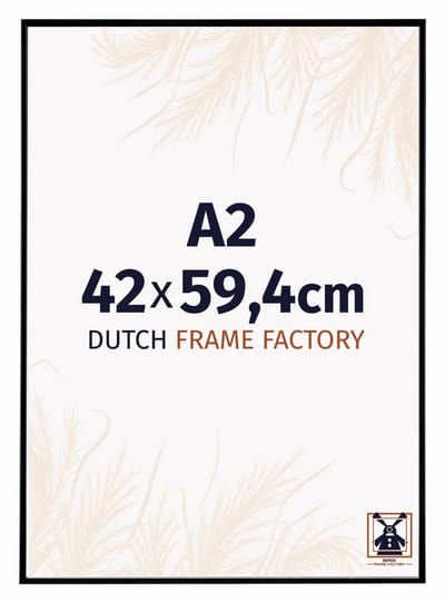 Fotolijst A2 42x59,4 cm - Kunststof - Zwart Mat - Easy