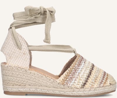 AYANA 0655-1 Espadrilles - Met Sleehak - Dames - Beige - Maat 36