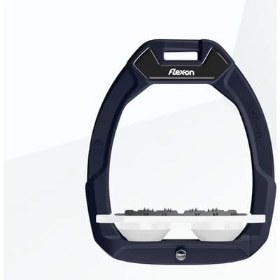 Veiligheidspalzen voor paardrijden Plat Ultra Grip Aluminium/Wit/Marine Flex-On Safe-On