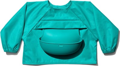 OXO tot Slab met mouwen - Slabbetjes - Slabbertjes baby - Slab - Teal