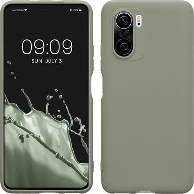 kwmobile telefoonhoesje geschikt voor Xiaomi Poco F3 - Hoesje voor smartphone - Back cover in grijsgroen