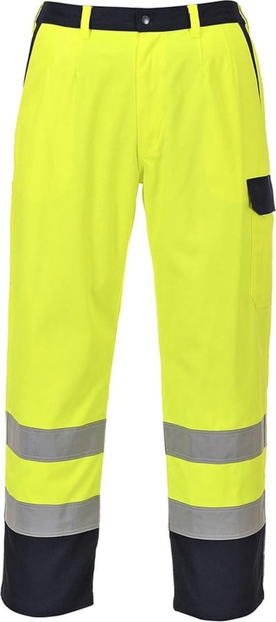 Portwest Bizflame Work Hi-Vis Broek FR92 - Geel - L