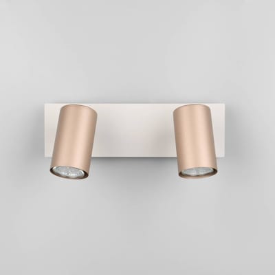Trio Lighting Marley plafondspot bruin/lichtgrijs 30 x 9 cm 2-lamps metaal
