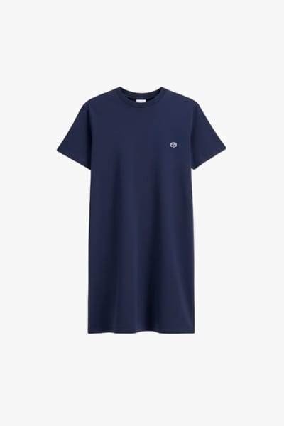 T-shirt jurk Vrouwen - 100% katoen 230 GSM - Regular Fit - Maat L - Ronde hals -