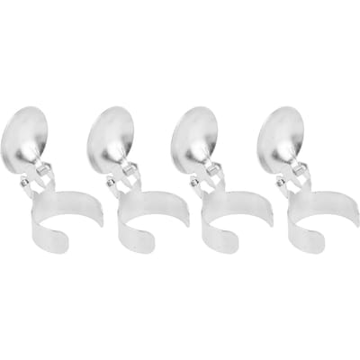 4PCS Éteignoir à Bougie Automatique Anneau Éteignoir Mèche de Bougie Bouchon Acier Inoxydable Éteignoirs à Bougie argenté