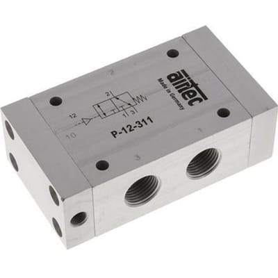 3/2 G1/2'' (G1/8'') Luchtgestuurd Ventiel ATEX 0-10bar/0-140psi Airtec