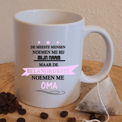 Beker - De meeste mensen noemen mij oma - Moederdag - Cadeau