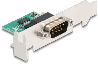 Delock USB to RS-232 Converter FTDI FT231XS USB 2.0 pin header male to D-Sub 9 male with low profile bracket and cable 30 cm