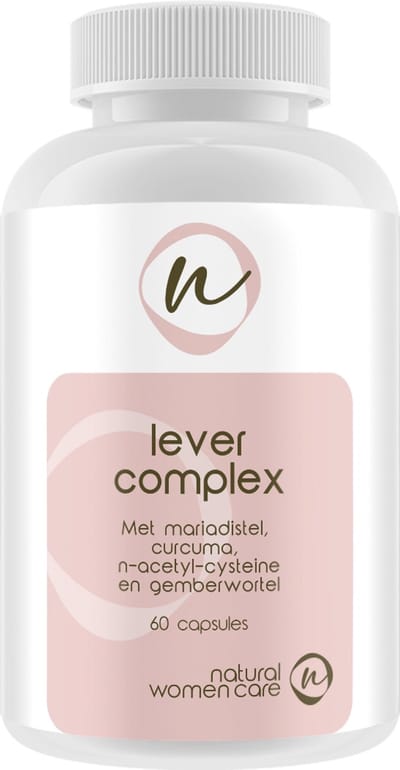 Natural Women Care - Lever complex - Ondersteunt herstel na intensieve leefstijl periode - Met solidago, gemberwortel, kurkuma en mariadistel - curcuma - detox - supplement, afbreken oestrogeen