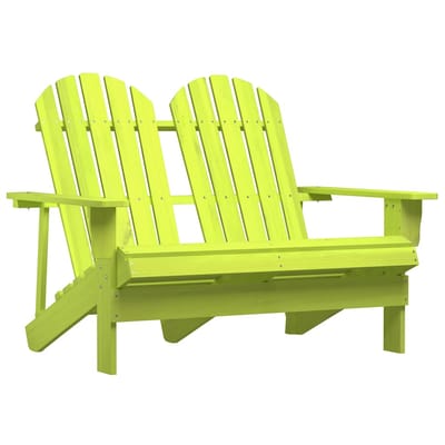 vidaXL - Tuinstoel - 2-zits - Adirondack - massief - vurenhout - groen