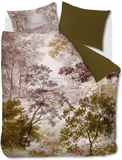 Beddinghouse Odile dekbedovertrek - Lits-Jumeaux - 240x200/220 cm - Groen