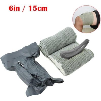 Verbandtrauma Kit Noodcompressie Tourniquet Medisch Verband Steriele Rolverband Hoge Elasticiteit EHBO Buiten gray