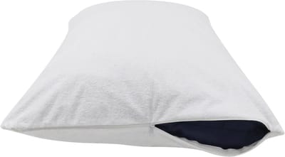 Mammoet Molton Kussensloop Willow 60 x 70 cm - waterafstotende coating - 45% katoen & 55% polyester - wit