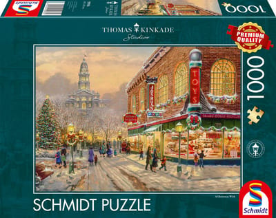 Schmidt - Legpuzzel - Een kerstwens - Thomas Kinkade Studios - 1000 stukjes - Volwassenen - vanaf 12 jaar