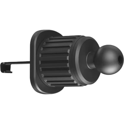 Auto Luchtventilatie Clip-On Bevestiging met 17mm Kogelkop Behuizing - Verstelbare GPS/Telefoonhouder, Dashboard Beugel voor Smartphones, Tablets Handsfree Navigatie zwart