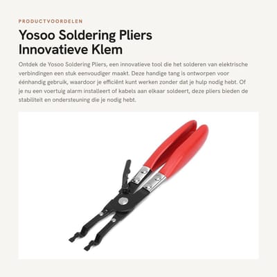 Dailygoods - Yosoo Soldering Pliers - Innovatieve Klem voor Solderen en Onderhoud