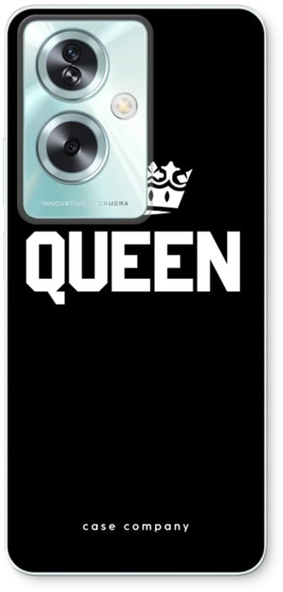 Case Company® - Hoesje geschikt voor Oppo A79 hoesje - Queen zwart - Soft Cover Telefoonhoesje - Bescherming aan alle Kanten en Schermrand