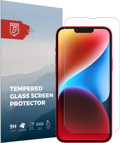 Rosso 9H Tempered Glass Screen Protector Geschikt voor Apple iPhone 14 Plus | Glasplaatje | Beschermlaag | Beschermglas | 9H Hardheid