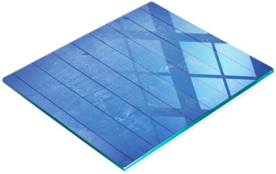 Duurzame en stijlvolle glazen snijplank met houtnerfpatroon 60x52 cm