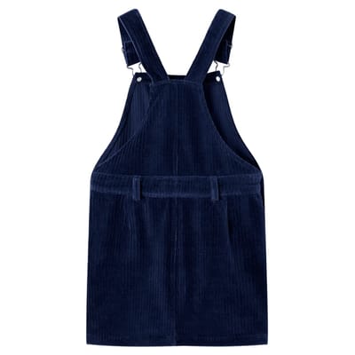vidaXL - Kindertuinjurk - 104 - ribfluweel - marineblauw