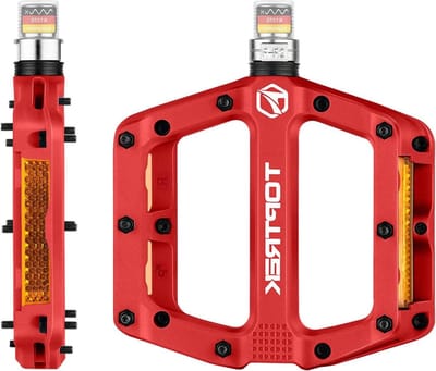 Fietspedalen met StVZO-reflectoren - Nylonvezel MTB-pedalen met 3 gesloten lagers - Antislip voor pedalen - 9-16 inch pedalenset voor mountainbike trekking racefiets BMX e-bike