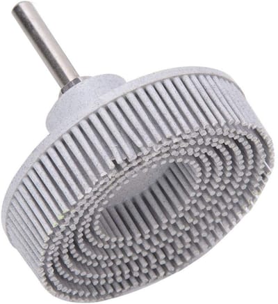 Dailygoody - 3-Inch Brush Disc - Rubber Polishing - Duurzaam en gebruiksvriendelijk - Wit - Coarse Grit - Voor hout en metaal - 75 mm