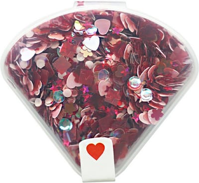 Nellie Snellen Sequins Red 20g in Plastic Box