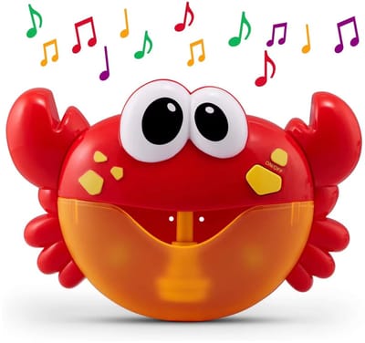 Bubble Krab Bad Speelgoed - Muzikale Bellenblaas Krab voor Bad & douche - Vrolijke Krab met Bellen & Muziek - Badplezier voor kinderen 1-5 jaar