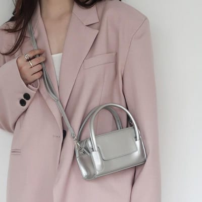 Niche Design Temperament Gevoel Zilver Kleine Vierkante Tas Dames Zomer Zeer Eenvoudig Mini Mobiele Telefoon Mond Rode Envelop Crossbody Tas zilver